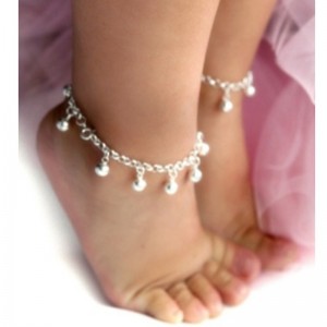 Baby smykker baby gave baby fodkæde 925 sterling sølv baby ankel armbånd fødselsten